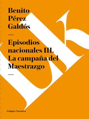 cover image of Episodios nacionales III. La campaña del Maestrazgo